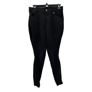 Ovation Men's Black Men's EuroWeave DX Suede Knee Patch Breech Pants Size 32/L